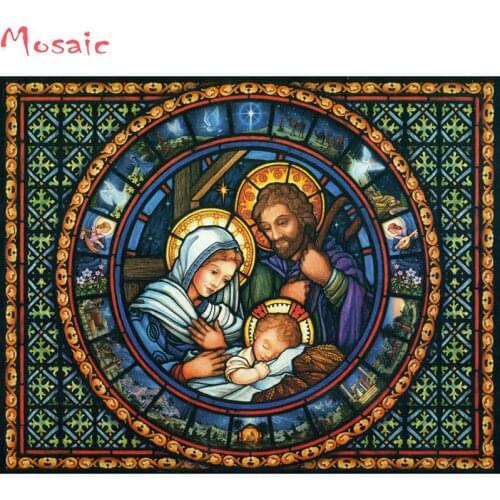 Full Drill Square/Round Diamond 5D DIY Diamond Painting"religion"jesus was born Diamond Embroidery Cross Stitch Mosaic Painting