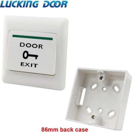 Door Exit Button Release Push Switch for Electronic Door Lock NO COM lock Sensor Switche access push with 86mm back case
