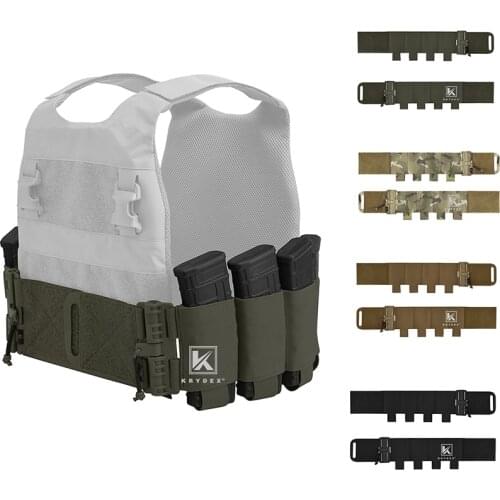 KRYDEX Elastic Cummerbund Quick Release Stretch Cummerbund 4 x AR Magazine Pouches For LBT LBX FCPC Vest Accessories 2PCS/Set