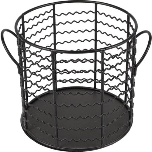 Kitchen Creative Snacks Fruit Basket Hollow Iron Home Storage Basket Organizer