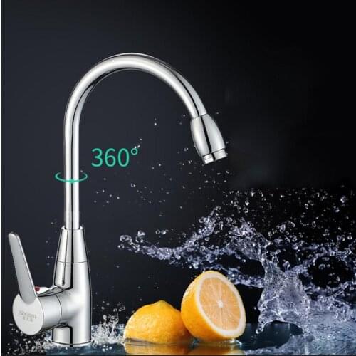 Kitchen Faucets Single Handle Rotatable Hot And Cold Water Kitchen Sink Faucet Mixer Kitchen Accessories (Without The Hoses)