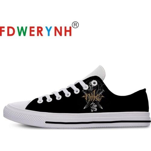 Mens Low-top Casual Shoes Nile Band Most Influential Metal Bands of All Time 3D Pattern Logo Men Shoes