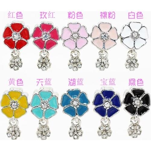 New DIY jewelry accessories dora Style Bracelet with double face drops of oil five valve flower bit drill Kong Zhu