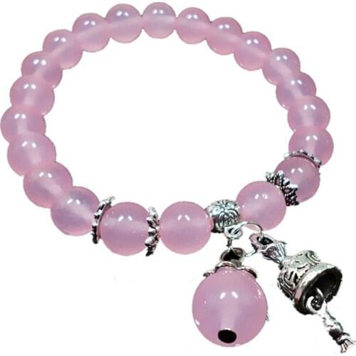 New Fashion Natural Stone Chalcedony Beads Turquoises Bracelet For Women Men Yoga Bracelet