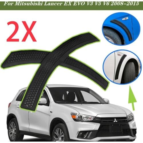 A Pair Of Car Fender Side Vent Cover Trim Black Style For Mitsubishi Lancer EX EVO V3 V5 V6 2008-2015