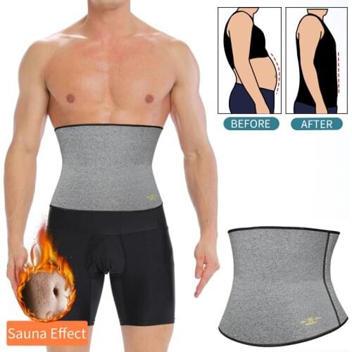 Richkeda Store New 2021 Mens Waist Trainer Modeling Belt Belly Cincher Shapers Slimming Body Shaper Weight Loss Shapewear