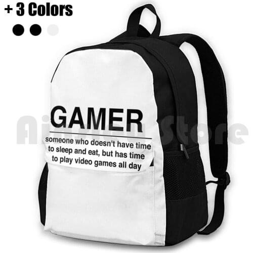Gamer Outdoor Hiking Backpack Riding Climbing Sports Bag Game Gamer Gamers Gaming Pro Gamer Professional Gamer Player Players