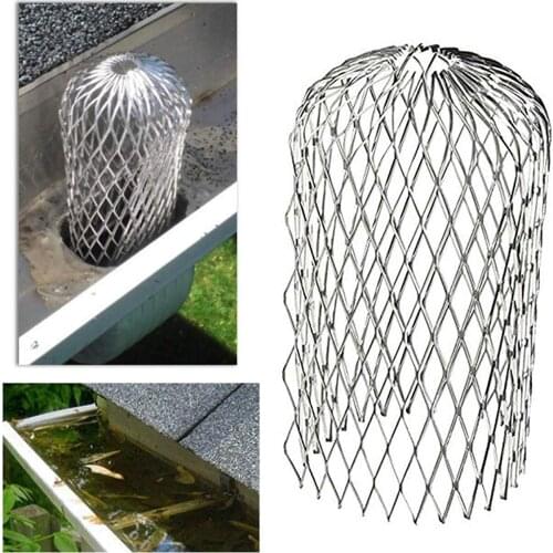 Anti-clogging Aluminum Metal Mesh Filter 4pcs Gutter Guard Sink Net Downpipe Sturdy Strainer Non-corrosive Mud Trap