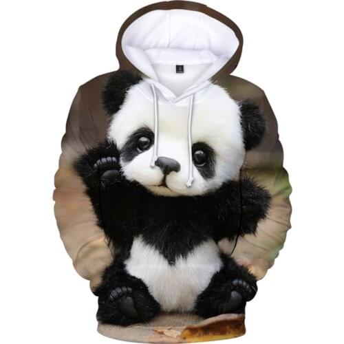 3D Print Cute Panda Hoodies Men Sweatshirts Women Pullovers Fashion Hip Hop Streetwear Autumn Kids Hooded Casual Boys Girls Tops