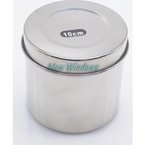 High Quality 10cm Cotton Ball Gauze Tampon Jar Holder Stainless Steel