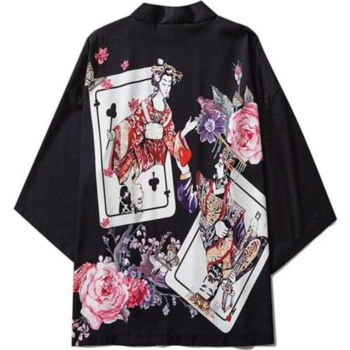 Yukata Men Women Kimonos Cardigan Men Japanese Kimono Traditional Unisex Leisure Shirts Print Coat Kimono Cosplay Costumes