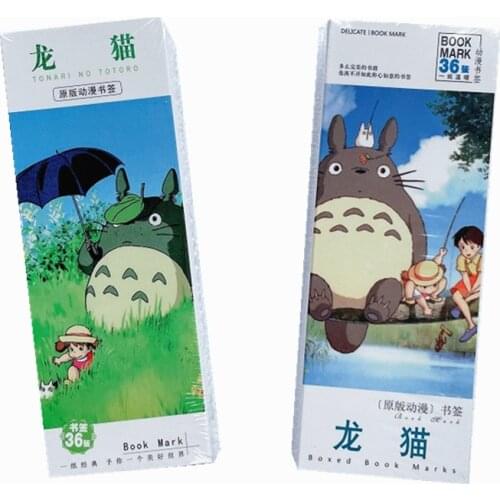 32 Pcs/Set Kawaii Totoro Paper Bookmark Stationery Bookmarks Book Holder Message Card Gift Stationery