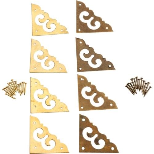 4pcs Corner Albums Srapbooking Metal Jewelry Box Decorative Corner Protector for DIY Menu Books 3cm