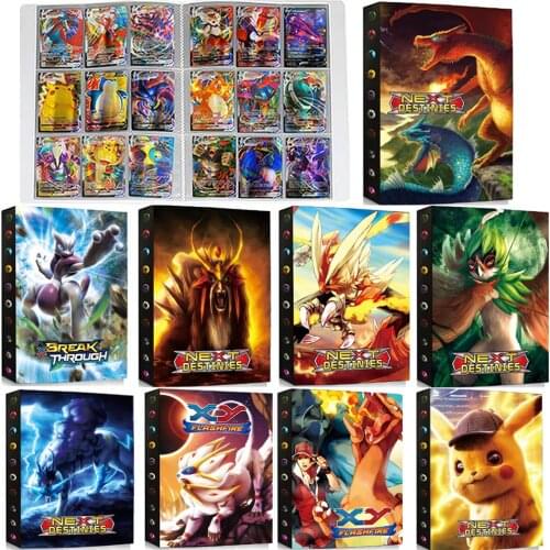 9 Pocket 432 Card Pokemon Album Holder Binder Cartoon Anime Pokémon Map Playing Game Book Folder Loaded List Collection Kids Toy