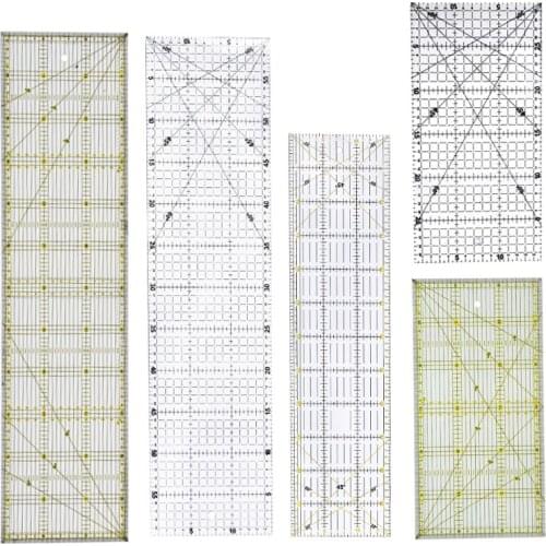 Sewing Acrylic Transparent Ruler Patchwork Ruler Tool DIY Quilting Drawing Cutting Ruler Sewing Seam Working Pattern Accessories