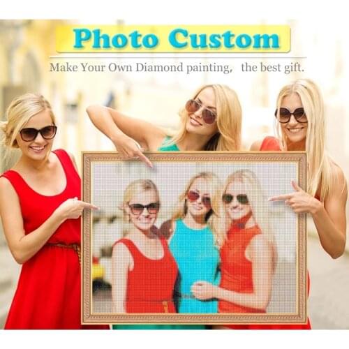 5D DIY Diamond Painting Customization Private Custom Parents Children Lovers Picture Pets Full Rhinestones Make Your Own Diamond