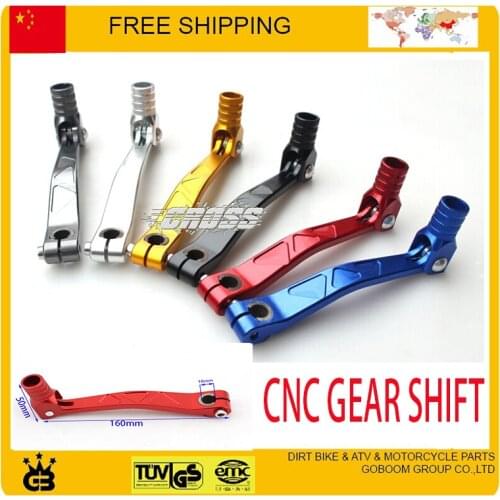 CNC Aluminium Gear Shift Lever XR CRF KLX TTR 50 70 100 Chinese Dirt Pit bikes 50-125 free shipping