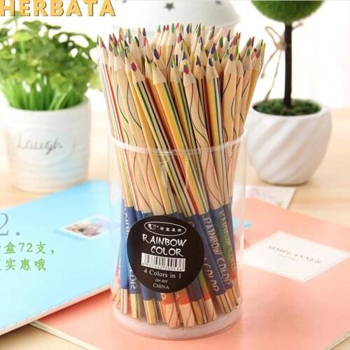 Free Shipping 1Pc Rainbow Pencil Artist Professional Fine Drawing Painting Sketching Writing Drawing Pencil Stationary