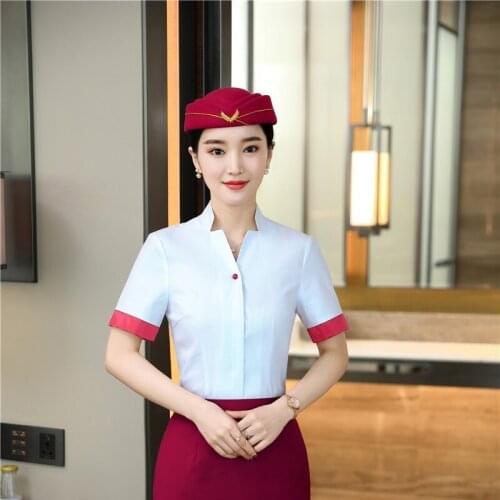 Summer Short Sleeve Elegant White Women Office Work Wear Blouses Shirts Female Blouse Clothes Tops Blusas