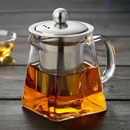 Borosilicate Glass Teapot Infuser Resistant For Dishwasher, Microwave Oven, Gas