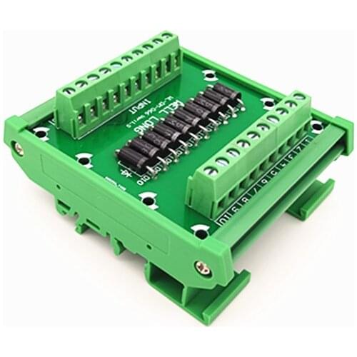DIN rail mountable Diode Protection Terminal Block SR5100 5A/100V Diode Terminal Block