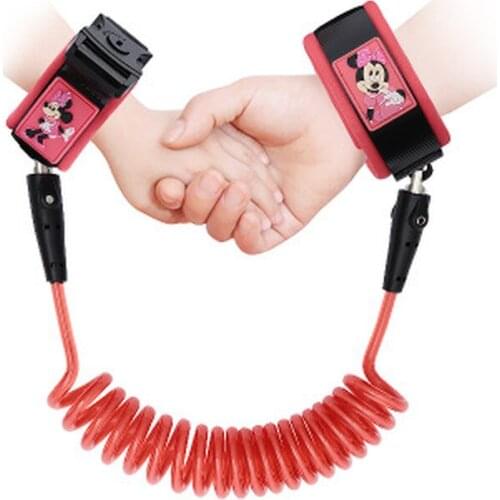 Disney Mickey Minnie 180CM child anti-lost belt traction rope child anti-lost safety bracelet slip baby artifact anti-lost rope