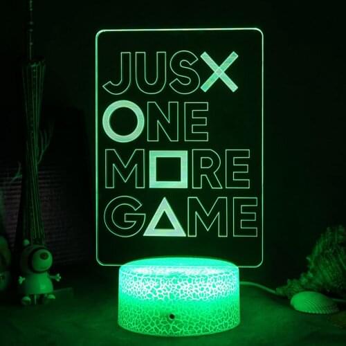 Gamepad Serie Headset 3d Illusion Lights Stand Light Flood Led Decorations Gift Valentines Day Lamp Night for Bedroom Bulb Mood