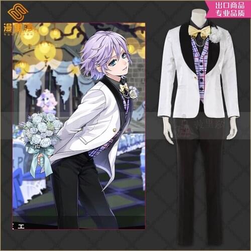 Game character Twisted-Wonderland pomefiore dark wedding groom Epe suit cosplay costume