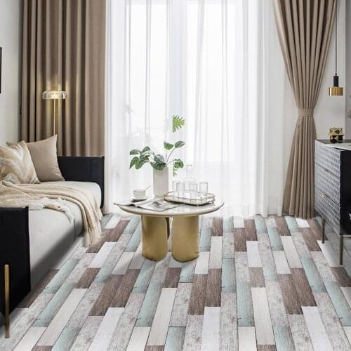 Imitation wood grain wall stickers 3d thick wear-resistant environmental protection PVC floor wall waterproof stickers