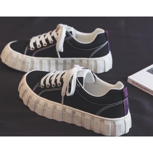 Women Platform Shoes Spring Summer New Fashion Women Shoes Casual Solid Canvas High Quality Women Casual Shoes Fashion Sneakers