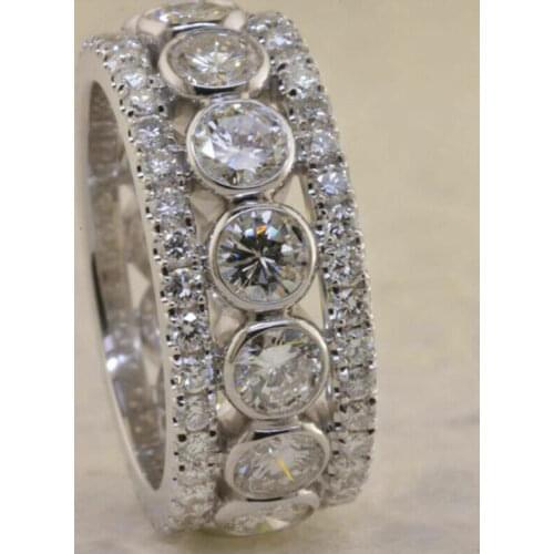 Huitan Fashion and Versatile Female Finger-rings Micro Paved Cubic Zirconia Dazzling Accessories for Party Womens 2021 Jewelry