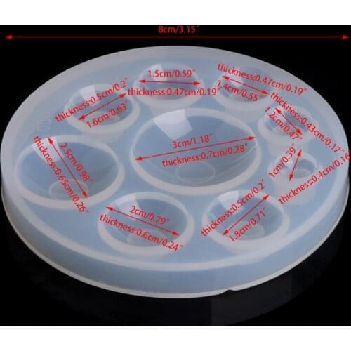 Round Silicone Resin Mold DIY Jewelry Pendant Making Tool Mould Handmade Craft A0KD