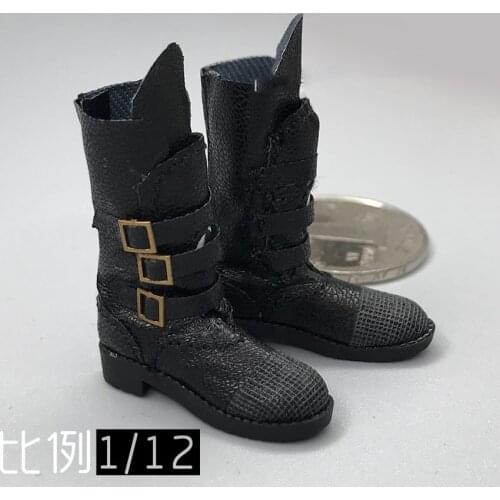 1/12 Scale Soldier Hackers Neo Matrix 6-inch Action Figure Boots Shoes For 12" Men Doll Accessories