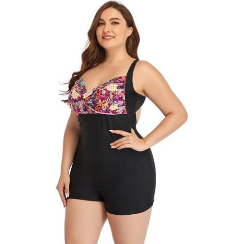 Fashionable Ladies' Large Size Womens Flat Angle Womens Anti-glare Summer Swimsuit One Piece Swimsuit Bathing Suit Women