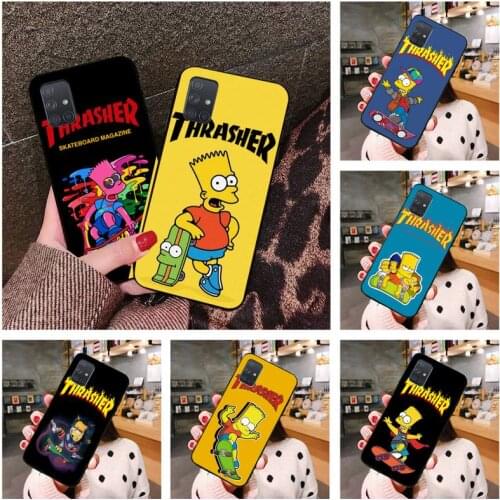 Cartoon Letter Brand Phone Cases For Samsung Galaxy A21S A01 A11 A31 A81 A10 A20E A30 A40 A50 A70 A80 A71 A51 5G