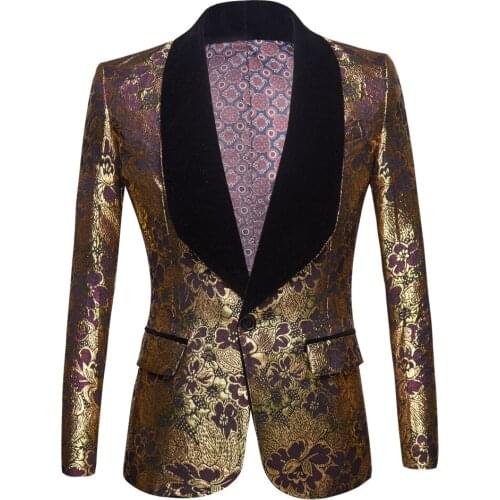 Mens Wedding Suits 2021 Italian Design Custom Made Tuxedo Jacket 3 Piece Groom Terno Suits For Men Mens gold jacquard suit