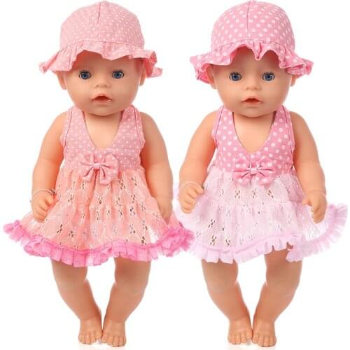 Baby New Born Doll Clothes Doll Accessories 18-inch Latin skirt dance skirt suspender skirt suit For Children Birthday Gift