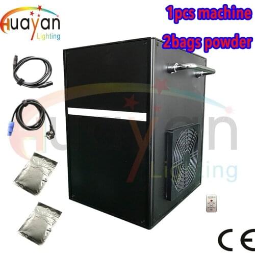 Remote and dmx control stage cold spark fountain firework machine titanium powder machine for wedding with 2 bags powder