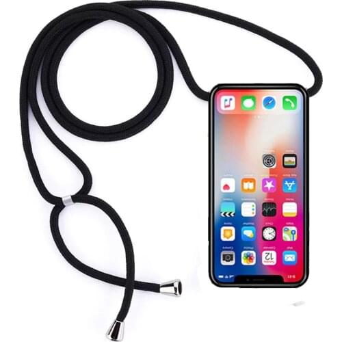Strap Cord Chain Phone Tape Necklace Lanyard Mobile Phone Case for Carry to Hang for Motorola Moto G7 Power Play Plus EU US