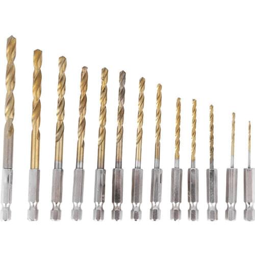 Drills 13 1 5-6 5 mm drill bits made of coated steel with hexagonal tip - Quality is our culture
