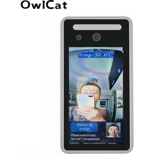 Thermal Scanner Temperature Detector IP Camera Imager Face Recognition Remote Phone APP Fever Alarm Russian Italian Spanish