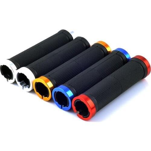 1 Pair Bicycle Handlebar Grips Ring Aluminum Alloy End Lock Rings MTB Mountain Road Bike Bicycle Parts Cycling Accessories