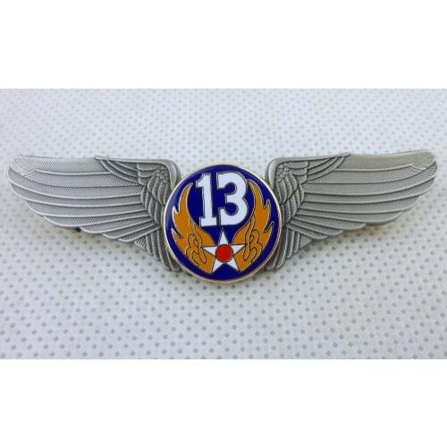 Vietnam Era US USAAF Pin US 13th AIR FORCE Wings Badge Pin Insignia