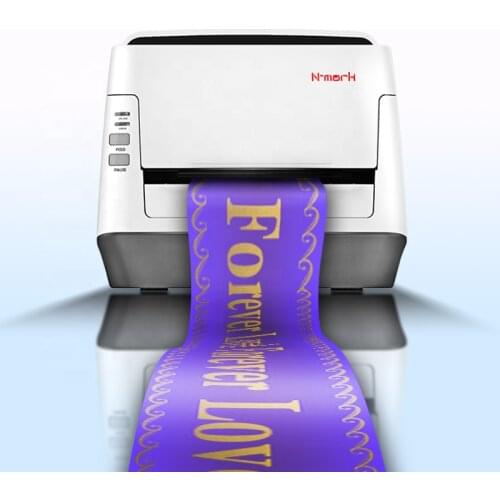 N-mark Funeral Ribbon Printer High Speed Printing Machine For Personalized Awareness Ribbons