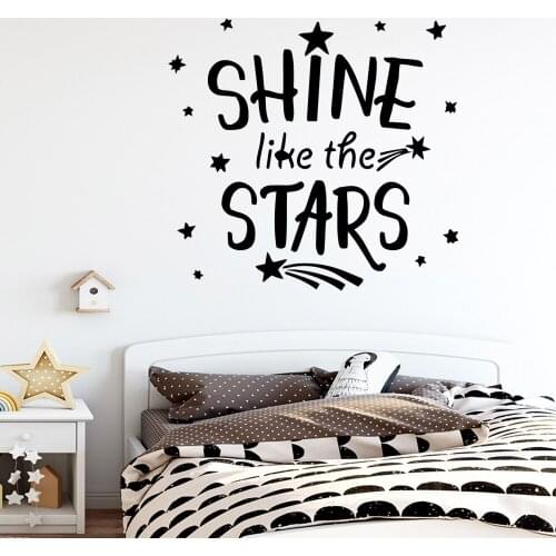 Funny shine like the stars Wall Decal Living Room Removable Mural For Living Room Bedroom Sticker Home Decor