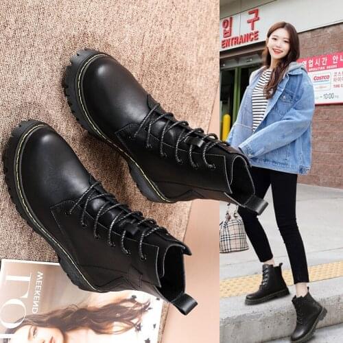 Womens shoes boots leather warm winter and autumn plus size designer ankle boots women boots