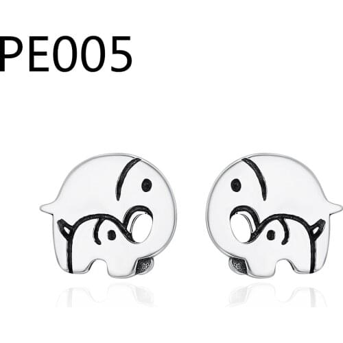 PE1 Silver Cute Tiny Asymmetric Planet Star Stud Earrings For Women Fine Sterling Silver Jewelry DZ