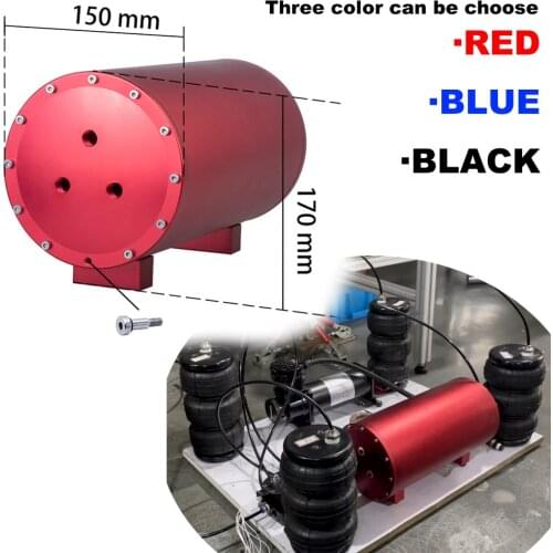 1.2 1.4 1.6 Gallon Air Tank 3-Colors Ptional Cylinder Storage Tank Car Air Suspension Parts Air Compressor Tank Removable