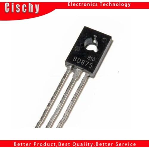 10PCS BD875 TO-126 BD 875 TO126 NPN planar transistor Darlington new original