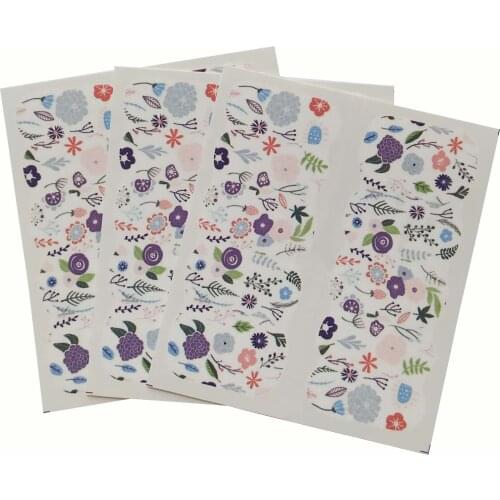 3 pcs/Lot Water Decal Nail Art Nail POP ART Various floret patterns Nail Sticker For Nail Tip Tattoo A24